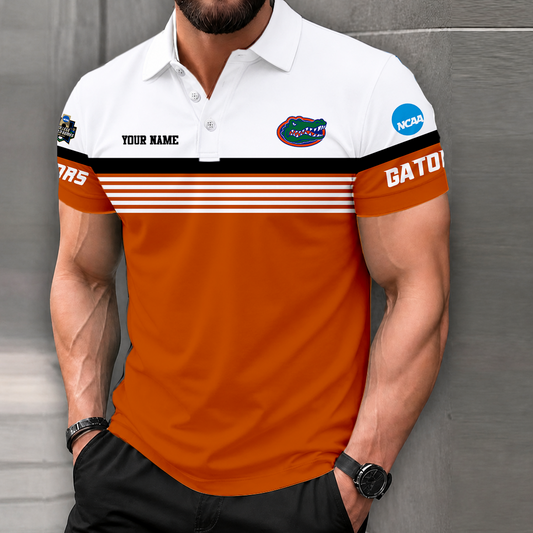 LIMITED EDITION - NEW CUSTOMIZED NCAA CWS08 FLG FLORIDA GATORS POLO SHIRT