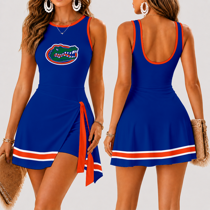 [FAN FAVORITE] NEW CUSTOMIZED NCAA CWS08 FLG FLORIDA GATORS WOMEN'S SUMMER SKORT DRESS