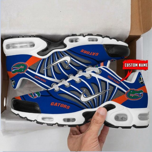 LIMITED EDITION - NEW CUSTOMIZED NCAA CWS08 FLG FLORIDA GATORS UNISEX AIR MAX PLUS SNEAKERS