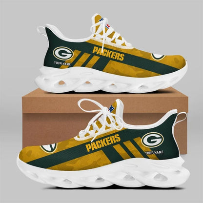 LIMITED EDITION - NEW CUSTOMIZED NFL08 GBP GREEN BAY PACKERS UNISEX MAX SOUL SHOES