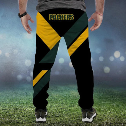 LIMITED EDITION - NEW CUSTOMIZED NFL08 GBP GREEN BAY PACKERS SWEATPANTS
