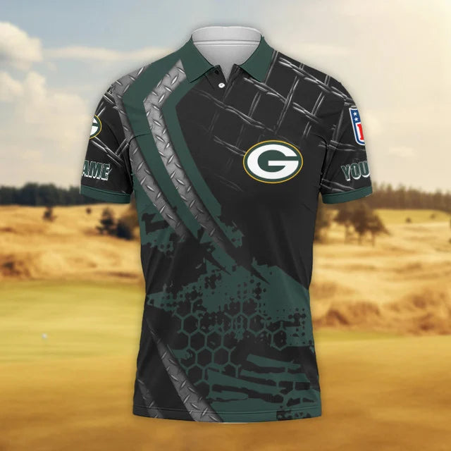 LIMITED EDITION - NEW CUSTOMIZED NFL08 GBP GREEN BAY PACKERS POLO SHIRT