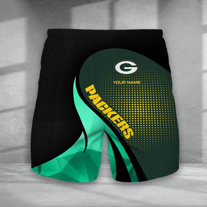 LIMITED EDITION - NEW CUSTOMIZED NFL08 GBP GREEN BAY PACKERS POLO, T-SHIRT & SHORT PANTS SET