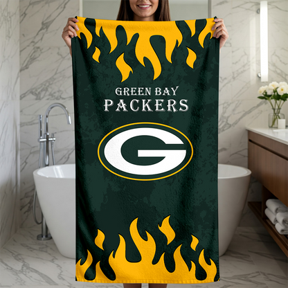 LIMITED EDITION - NEW CUSTOMIZED NFL08 GBP GREEN BAY PACKERS BEACH TOWEL FOR FAN