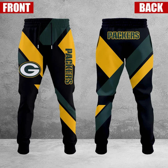 LIMITED EDITION - NEW CUSTOMIZED NFL08 GBP GREEN BAY PACKERS SWEATPANTS