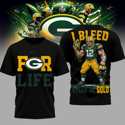 LIMITED EDITION - NEW CUSTOMIZED NFL08 GBP GB PACKERS UNISEX T-SHIRT, POLO & HOODIE