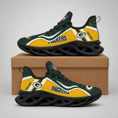 SPECIAL EDITION - NEW CUSTOMIZED NFL08 GBP GREEN BAY PACKERS MAX SOUL SHOES