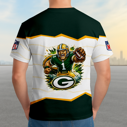 LIMITED EDITION - NEW CUSTOMIZED NFL08 GBP GREEN BAY PACKERS UNISEX T-SHIRT, SWEASHIRTS, HOODIE & JACKETS
