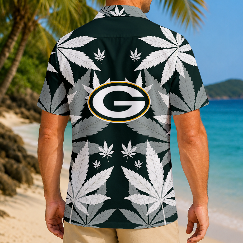 SPECIAL EDITION - NEW CUSTOMIZED NFL08 GBP GREEN BAY PACKERS UNISEX HAWAIIAN SHIRT
