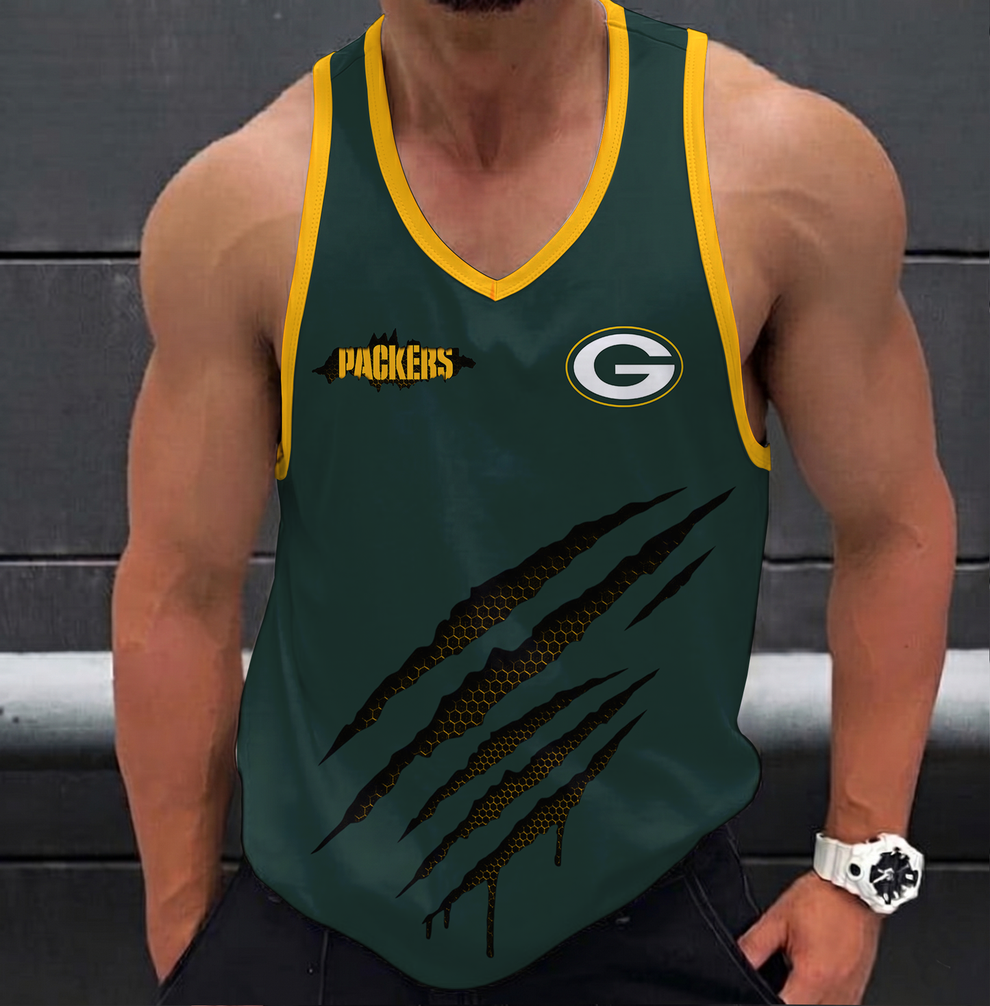 SPECIAL EDITION - NEW CUSTOMIZED NFL08 GBP GREEN BAY PACKERS UNISEX TANK TOP