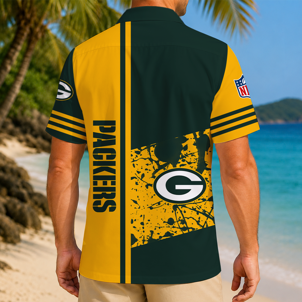 LIMITED EDITION - NEW CUSTOMIZED NFL08 GBP GREEN BAY PACKERS UNISEX HAWAIIAN SHIRT