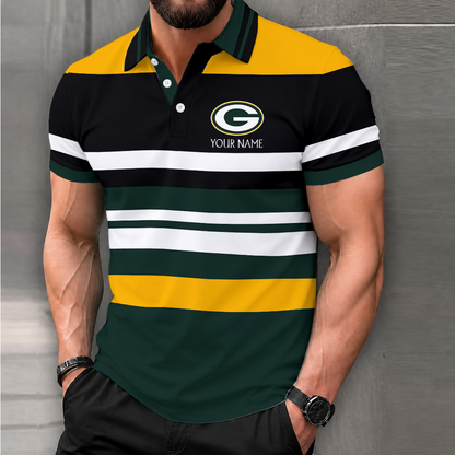 LIMITED EDITION - NEW CUSTOMIZED NFL08 GBP GREEN BAY PACKERS T-SHIRT, POLO SHIRT, ZIP POLO SHIRT, SWEATSHIRT, HOODIE & ZIP HOODIE