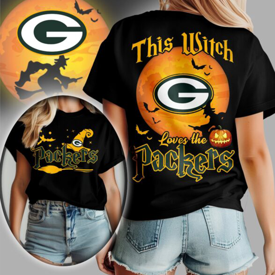 [SPECIAL OFFER] NEW CUSTOMIZED NFL08 GBP GREEN BAY PACKERS  HALLOWEEN T-SHIRT, HOODIE & ZIP HOODIE