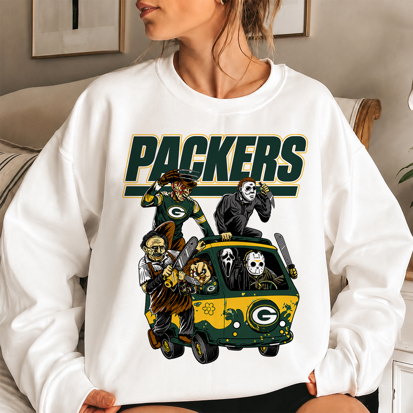 [SPECIAL OFFER] NEW CUSTOMIZED NFL08 GBP GREEN BAY PACKERS UNISEX SWEATSHIRT