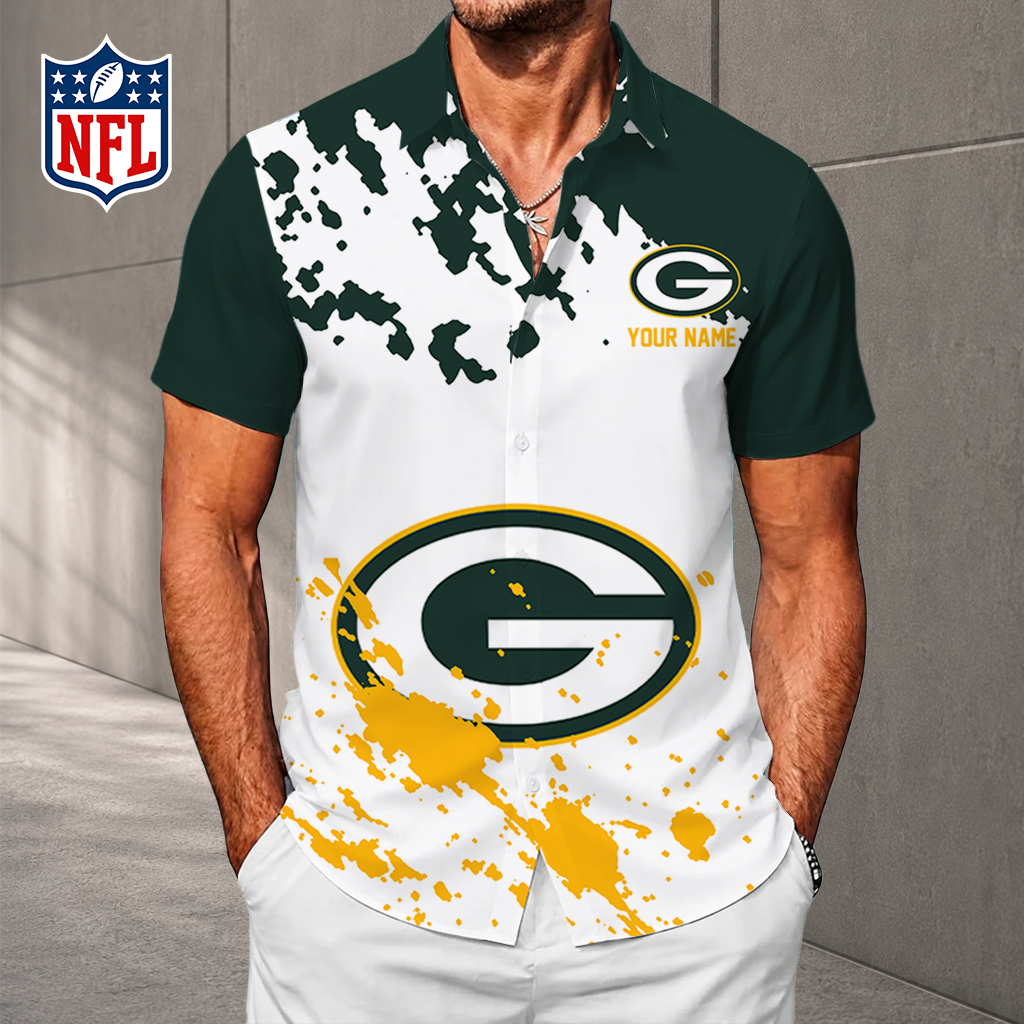 LIMITED EDITION - NEW CUSTOMIZED NFL08 GBP GREEN BAY PACKERS UNISEX HAWAIIAN SHIRT