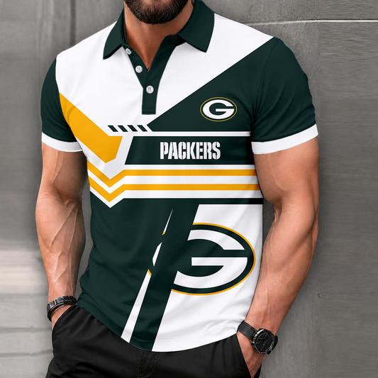 LIMITED EDITION - NEW CUSTOMIZED NFL08 GBP GREEN BAY PACKERS POLO SHIRT, ZIP POLO SHIRT & T-SHIRTS