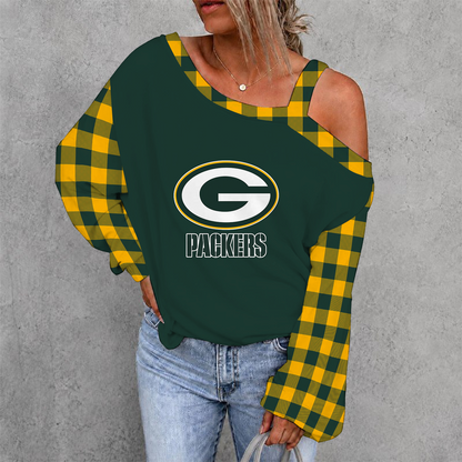 [SPECIAL OFFER] NEW CUSTOMIZED NFL08 GBP GREEN BAY PACKERS DROP SHOULDER SWEATSHIRT