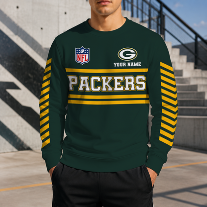LIMITED EDITION - NEW CUSTOMIZED NFL08 GBP GREEN BAY PACKERS UNISEX SWEATSHIRT