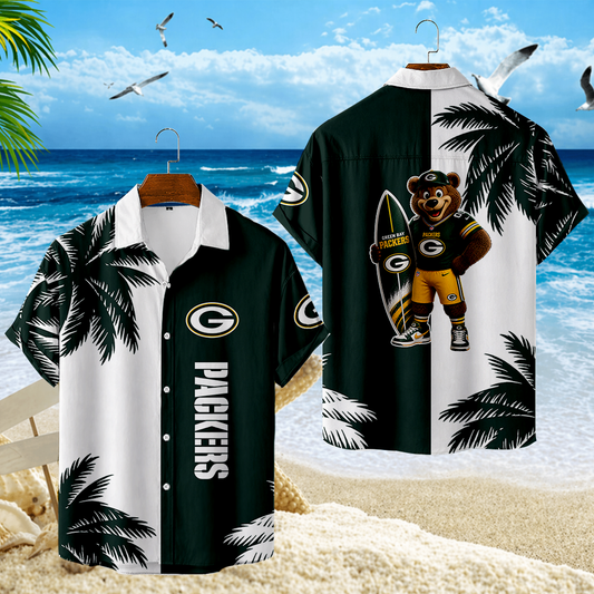 LIMITED EDITION - NEW CUSTOMIZED NFL08 GBP GREEN BAY PACKERS UNISEX HAWAIIAN SHIRT