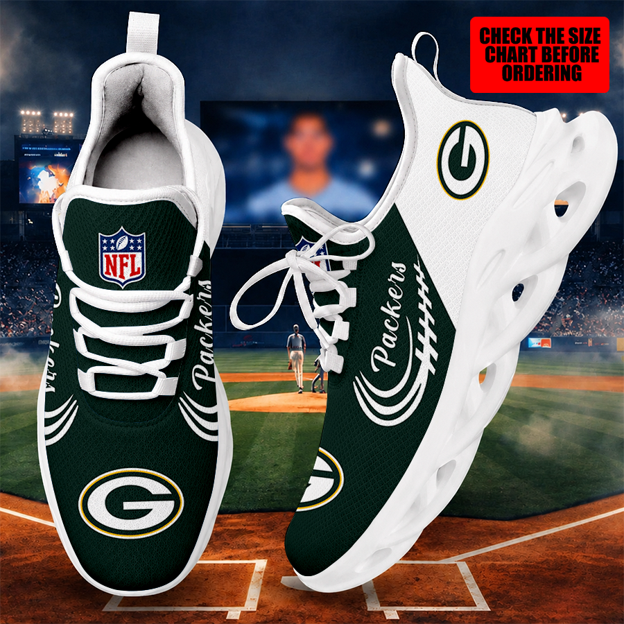 [SPECIAL OFFER] NEW CUSTOMIZED NFL08 GBP GREEN BAY PACKERS MAX SOUL SHOES