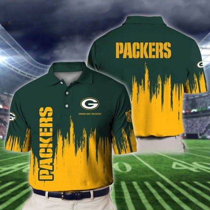 LIMITED EDITION - NEW CUSTOMIZED NFL08 GBP GREEN BAY PACKERS POLO SHIRT