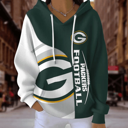 [SPECIAL OFFER] NEW CUSTOMIZED NFL08 GBP GREEN BAY PACKERS RIBBED HOODIE & SWEATSHIRT