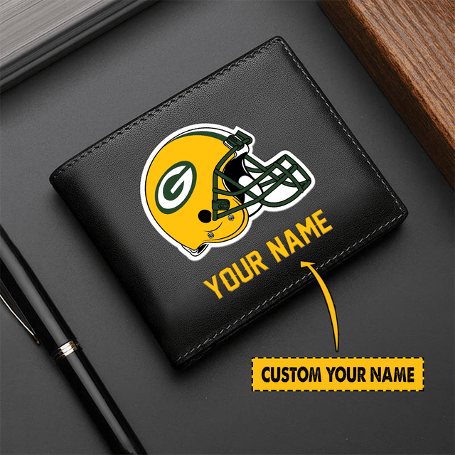 LIMITED EDITION - NEW CUSTOMIZED NFL08 GB PACKERS LEATHER WALLET