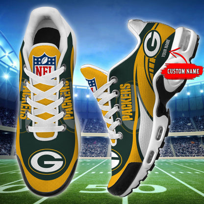 LIMITED EDITION - NEW CUSTOMIZED NFL08 GBP GREEN BAY PACKERS AIR MAX PLUS SNEAKERS