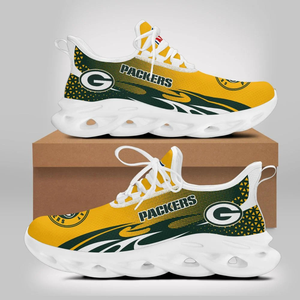 LIMITED EDITION - NEW CUSTOMIZED NFL08 GBP GREEN BAY PACKERS UNISEX MAX SOUL SHOES