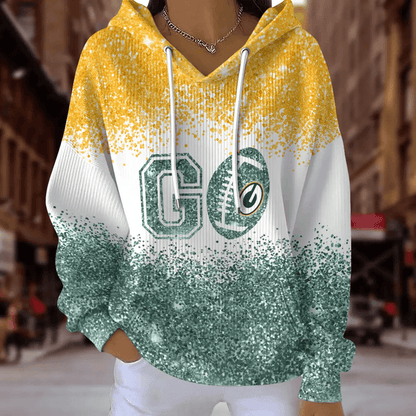 [SPECIAL OFFER] NEW CUSTOMIZED NFL08 GBP GREEN BAY PACKERS RIBBED HOODIE & SWEATSHIRT