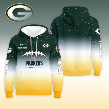 LIMITED EDITION - NEW CUSTOMIZED NFL08 GBP GREEN BAY PACKERS UNISEX T-SHIRT, POLO, HOODIE & JACKETS