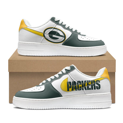 [SPECIAL OFFER] NEW CUSTOMIZED NFL08 GBP GREEN BAY PACKERS AF1 SHOES