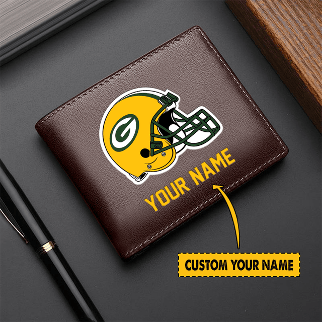 LIMITED EDITION - NEW CUSTOMIZED NFL08 GB PACKERS LEATHER WALLET