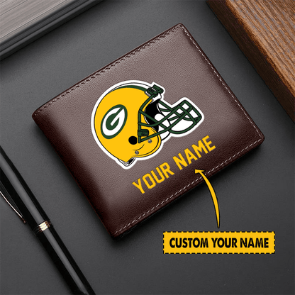 LIMITED EDITION - NEW CUSTOMIZED NFL08 GB PACKERS LEATHER WALLET