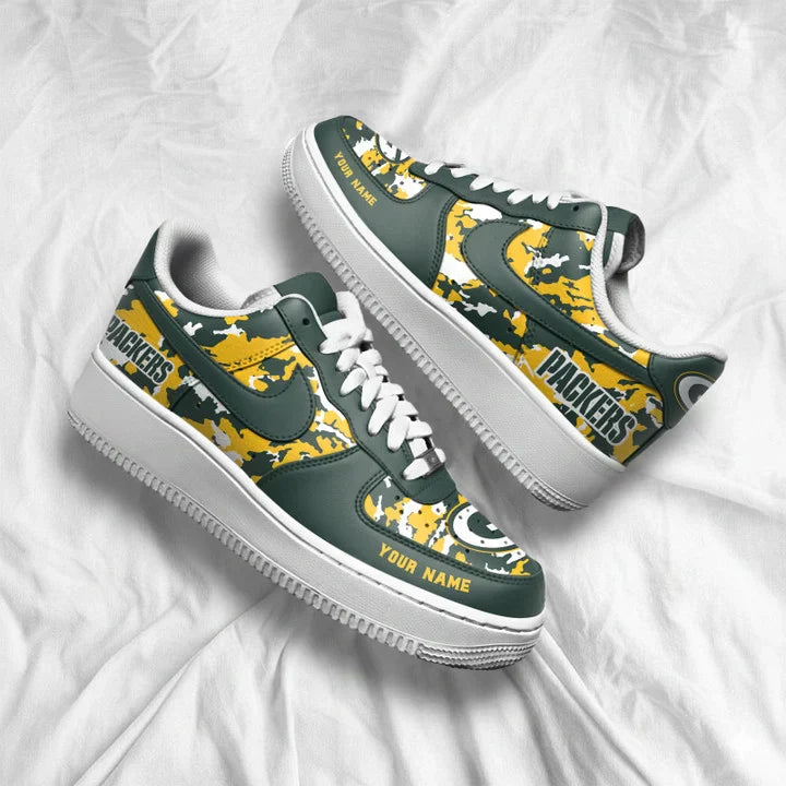 [SPECIAL OFFER] NEW CUSTOMIZED NFL08 GBP GREEN BAY PACKERS AF1 SNEAKERS
