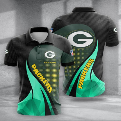 LIMITED EDITION - NEW CUSTOMIZED NFL08 GBP GREEN BAY PACKERS POLO, T-SHIRT & SHORT PANTS SET