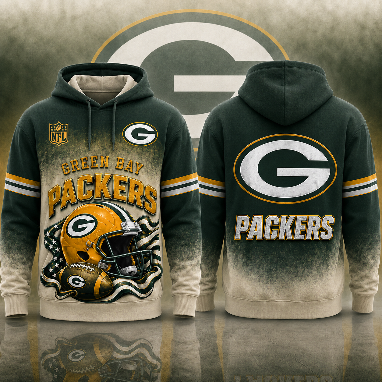 LIMITED EDITION - NEW CUSTOMIZED NFL08 GREEN BAY PACKERS T-SHIRTS, POLO, SWEASHIRTS, V-NECK T-SHIRT, HOODIE & ZIP HOODIE
