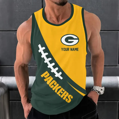 [SPECIAL OFFER] NEW CUSTOMIZED NFL08 GBP GREEN BAY PACKERS UNISEX TANK TOP