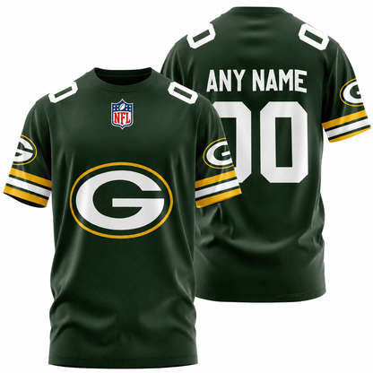 LIMITED EDITION - NEW CUSTOMIZED NFL08 GBP GREEN BAY PACKERS T-SHIRT, POLO SHIRT, ZIP POLO SHIRT, SWEATSHIRT, HOODIE & ZIP HOODIE