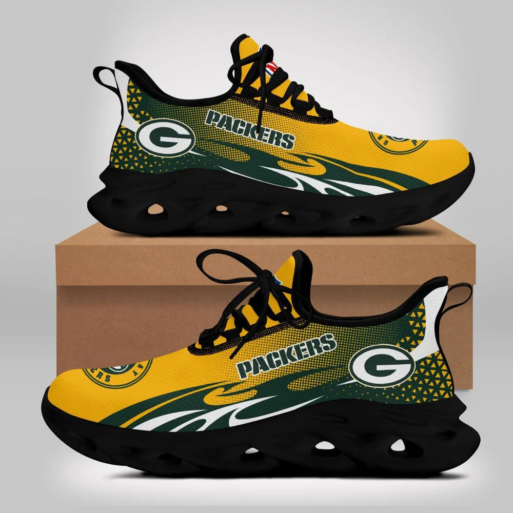 LIMITED EDITION - NEW CUSTOMIZED NFL08 GBP GREEN BAY PACKERS UNISEX MAX SOUL SHOES