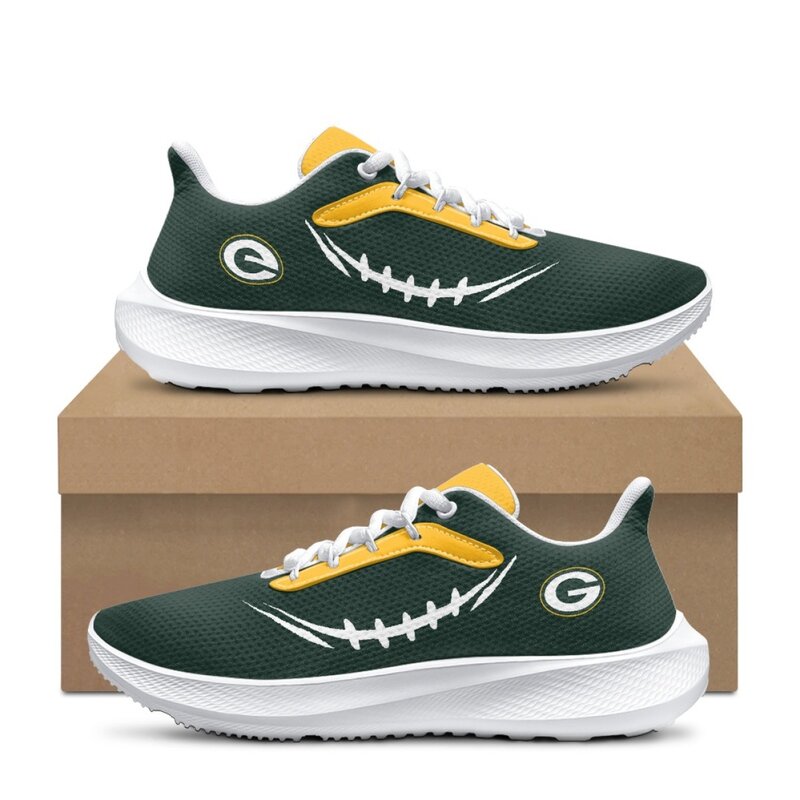 [SPECIAL OFFER] NEW CUSTOMIZED NFL08 GBP GREEN BAY PACKERS ROAD RUNNING SHOES