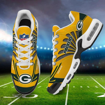 LIMITED EDITION - NEW CUSTOMIZED NFL08 GBP GREEN BAY PACKERS AIR MAX PLUS SNEAKERS
