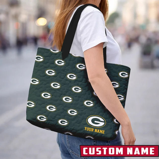 LIMITED EDITION - NEW CUSTOMIZED NFL08 GB PACKERS QUILTED TOTE BAG