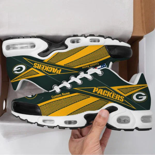 LIMITED EDITION - NEW CUSTOMIZED NFL08 GBP GREEN BAY PACKERS AIR MAX PLUS SNEAKERS