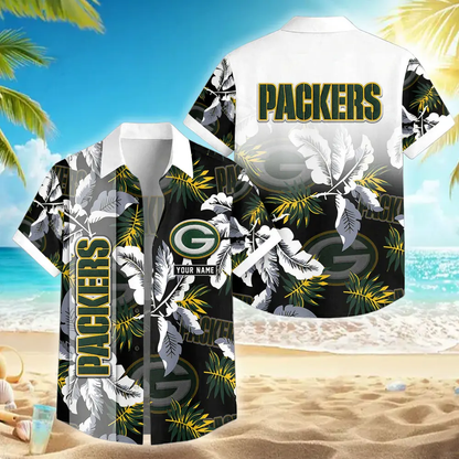 [SPECIAL OFFER] NEW CUSTOMIZED NFL08 GBP GREEN BAY PACKERS UNISEX HAWAIIAN SHIRT