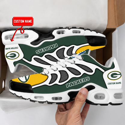 LIMITED EDITION - NEW CUSTOMIZED NFL08 GBP GREEN BAY PACKERS AIR MAX PLUS SNEAKERS