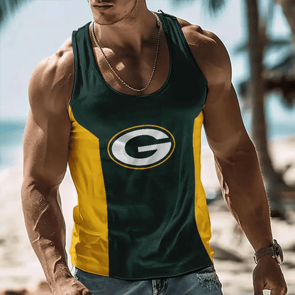[SPECIAL OFFER] NEW CUSTOMIZED NFL08 GBP GREEN BAY PACKERS UNISEX TANK TOP