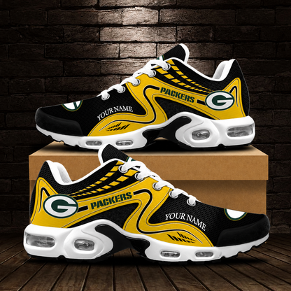 LIMITED EDITION - NEW CUSTOMIZED NFL08 GBP GREEN BAY PACKERS AIR MAX PLUS SNEAKERS