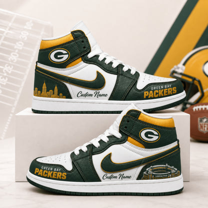 [SPECIAL OFFER] NEW CUSTOMIZED NFL08 GBP GREEN BAY PACKERS AIR JORDAN 1