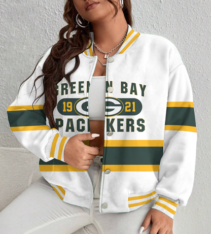 LIMITED EDITION - NEW CUSTOMIZED NFL08 GBP GREEN BAY PACKERS SATIN VARSITY & BASEBALL JACKET